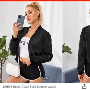 Shein Solid Bomber Jacket BRAND NEW